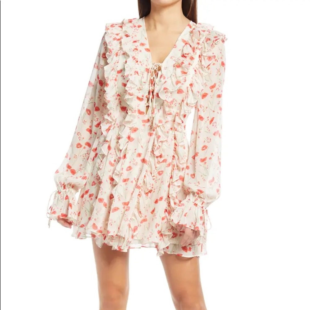 ISO Endless Rose Ruffle Floral Dress